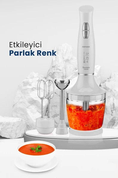 Goldmaster Yasemin Blender Set (Gm 7240) Beyaz - 5