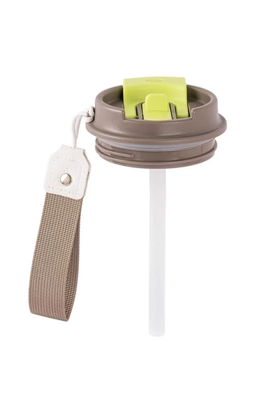 Tantitoni OUTDOOR YEŞİL 2Sİ 1 ARADA KAPAKLI TERMOS BARDAK 480ML - 5