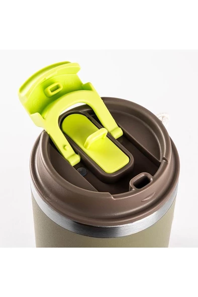 Tantitoni OUTDOOR YEŞİL 2Sİ 1 ARADA KAPAKLI TERMOS BARDAK 480ML