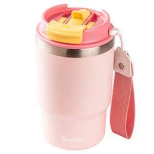 Tantitoni PEMBE 2Sİ 1 ARADA KAPAKLI TERMOS BARDAK 480ML - 2