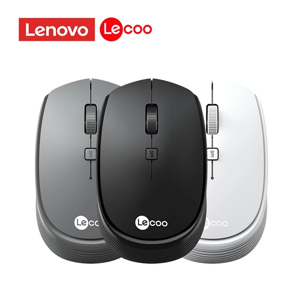 Lenovo Lecoo WS202 1600 DPI 4 Tuşlu Kablosuz Mouse / Beyaz