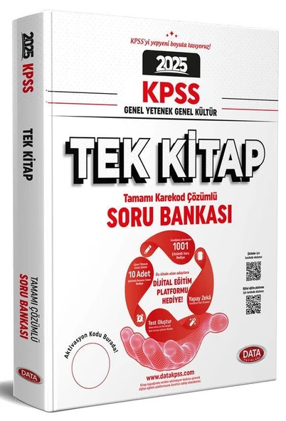 2025 KPSS GYGK Tek Kitap Soru Bankası Data Yayınları