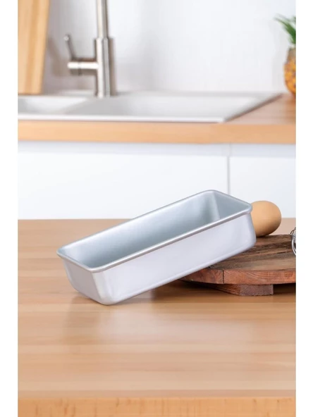 Acar 5771 Aliminyum Baton Dikdörtgen Kek Kalıbı 24 Cm - 2
