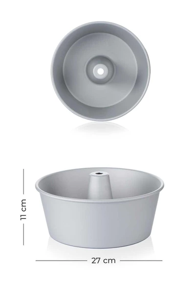 Acar 5777 Aliminyum Yuvarlak Kek Kalıbı 27 Cm - 2