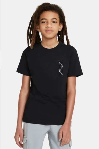Siyah Beyaz Dna Siyah Çocuk Tshirt