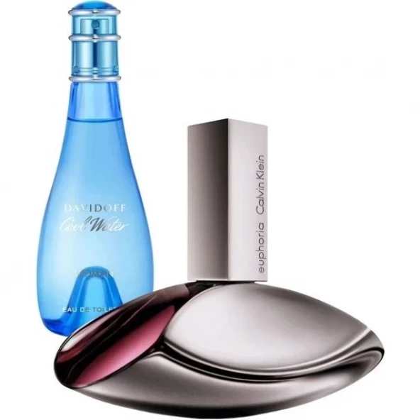 Calvin Klein Euphoria Edp 100ML + Davidoff Cool Water Edt 100ML Kadın Parfüm Setİ