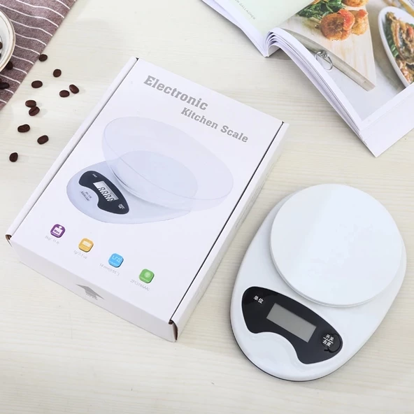 Hazneli Mutfak Terazisi Sh-136 - 5 Kg Hassas Dijital Tartı - 2