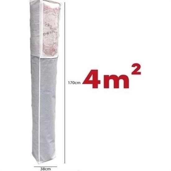Pencereli Halı Hurcu Toz Geçirmez Sağlam Dayanıklı Hurç Organizer 4m² - 4