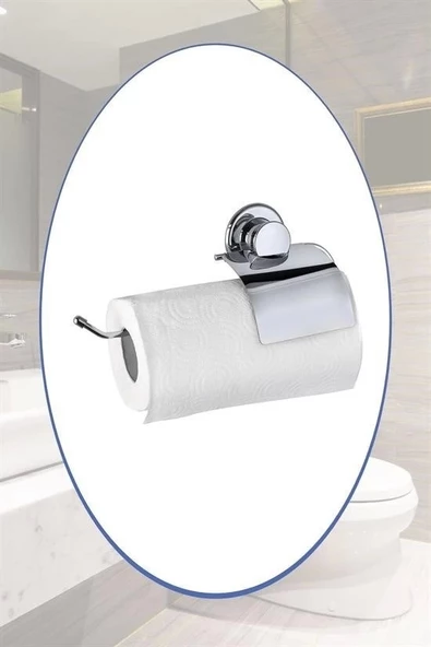 Vantuzlu Yapışkanlı Kağıt Havluluk Rulo Havlu Tutacağı Askısı - Resim 2