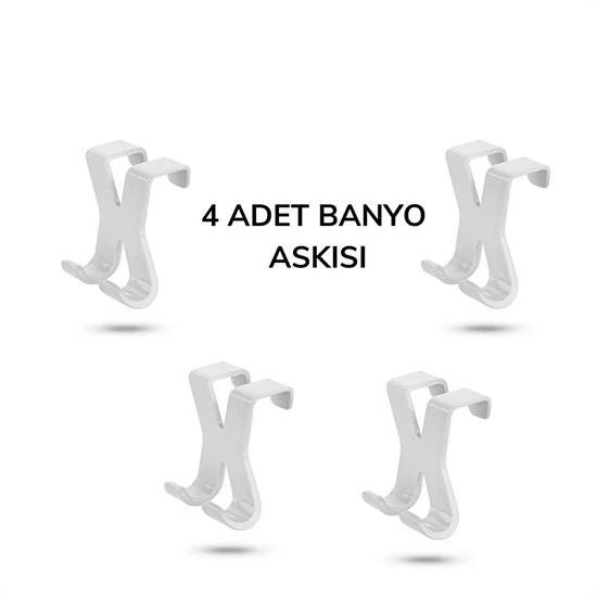 Hang İt Pratik Kolay Taşımabilir Havlupan 2 Kancalı Banyo Askısı - 8