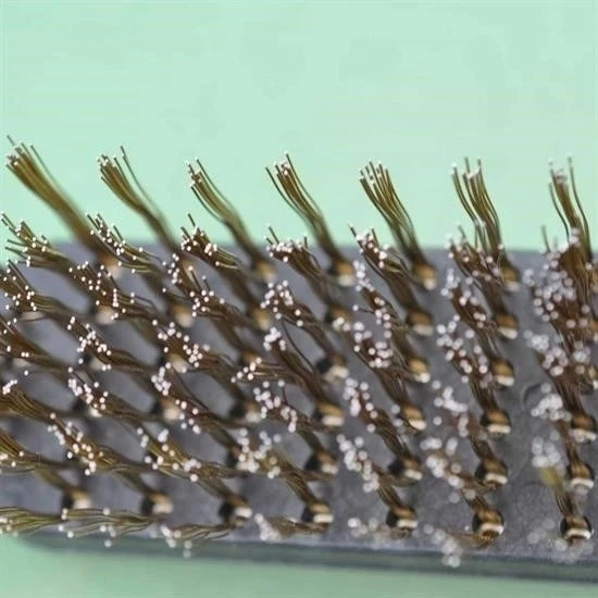 Metal Tel Fırça Plastik Saplı Pas Kir Sökme Temizleme Fırçası - Resim 6