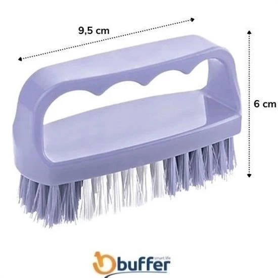 Tutamaçlı Plastik Pratik Tırnak Ve Kıyafet Yaka Temizlik Fırçası- Tp-113 - 6