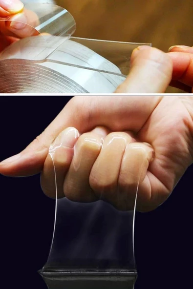 Ultra Güçlü Çift Taraflı 2 Mt X 3 Cm Çift Taraflı Nano Bant - Resim 7