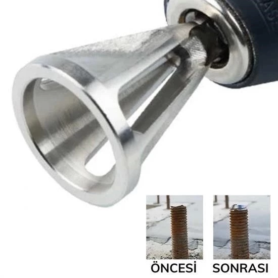 Çapak Alma Harici Çapak Alıcı Paslanmaz Çelik Çapak Kaldırma Cıvata Çapak Alma Matkap Ucu - Resim 2
