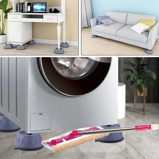 Çamaşır Makinesi Sarsıntı Titreşim Ses Önleyici Kaydırmaz Ayak 4lü Set - 4
