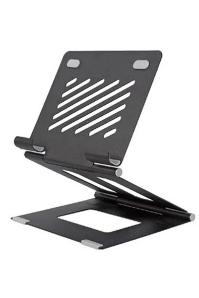 ®  Ayarlanabilir Metal Dizüstü Destek Tabanı Katlanabilir Taşınabilir Laptop Sehpası Standı - 7