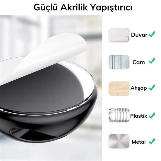 Çok Amaçlı Kablo Tutucu Akrilik Güçlü Yapışkanlı Organizer Düzenleyici 16 Parça Set Kolay Ku - 3