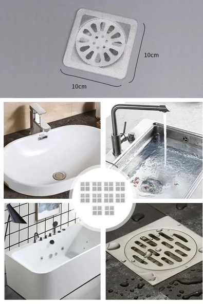 10'lu Banyo Ve Mıutfak Lavabo Koku Önleyici Ve Haşere Böcek Önleyici Gider Filtresi - 8