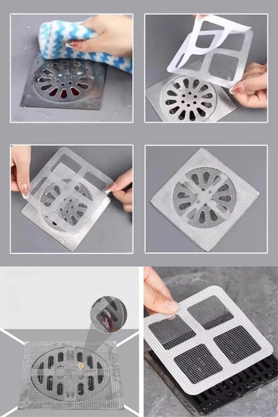 10'lu Banyo Ve Mıutfak Lavabo Koku Önleyici Ve Haşere Böcek Önleyici Gider Filtresi - 7