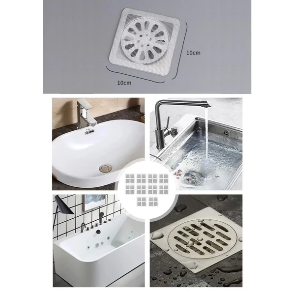 10'lu Banyo Ve Mıutfak Lavabo Koku Önleyici Ve Haşere Böcek Önleyici Gider Filtresi - 4