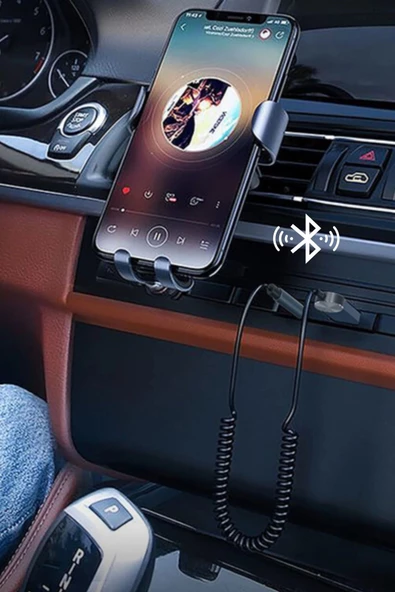 Araba İçin Bluetooth Aux Alıcısı Wireless Araç Kiti - 7