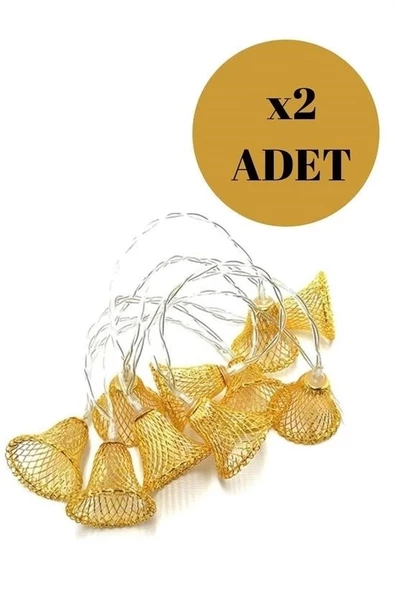 Parti Ve Özel Gün Dekorasyonu Çan Şeklinde Metal Şerit Led Işık - 6