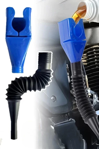 Araba Ve Motorsikletler İçin Katlanabilir Plastik Motor Yağ Hunisi - 5