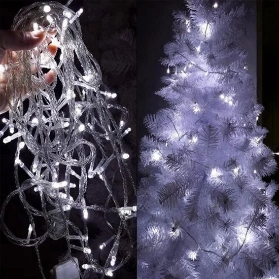 100 Ledli 8 Fonksiyonlu 10 Metre Led Aydınlatma Dekor Lambası (beyaz) - 7