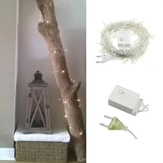 100 Ledli 8 Fonksiyonlu 10 Metre Led Aydınlatma Dekor Lambası (beyaz) - 2