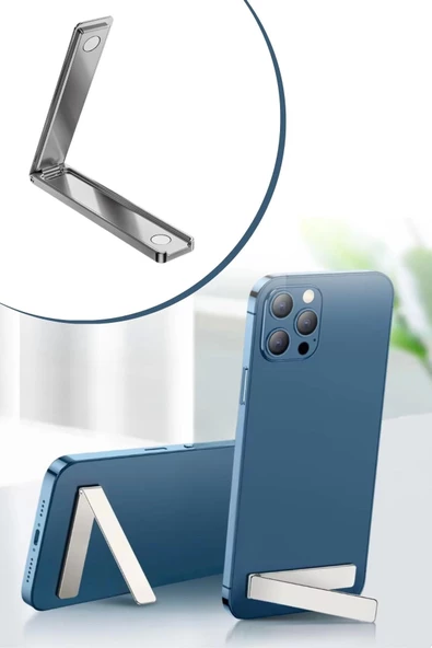 Tüm Telefonlara Uyumlu Kendiliğinden Yapışkanlı Cep Telefon Standı - 5