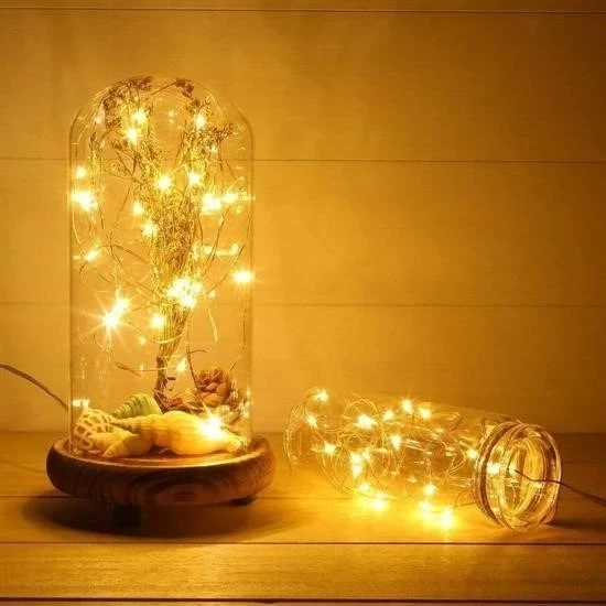 Peri Led Işık 5 Metre (sarı) Pilli Aydınlatma Şerit Saçak Spot Süsleme - 6