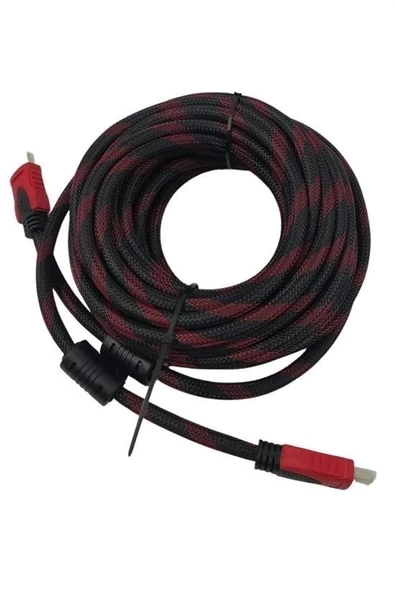 Hdmı Kablosu Hdtv Bilgisayar Uydu Görüntü Ses Full Hd Sargılı Görüntü Aktarma Kablosu - 8