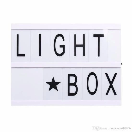 Sinematik Lightbox Dekorasyon Aydınlatma Aksesuarları (a5 Boyut) - 8