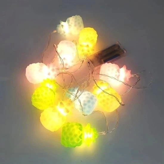 Karışık Renk Dekoratif Ananas Dolama 10’lu Şerit Led Işık Zinciri - 3