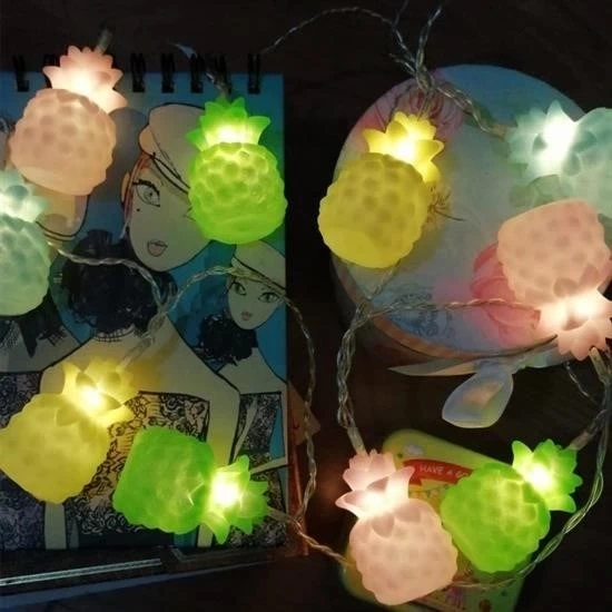 Karışık Renk Dekoratif Ananas Dolama 10’lu Şerit Led Işık Zinciri - 8