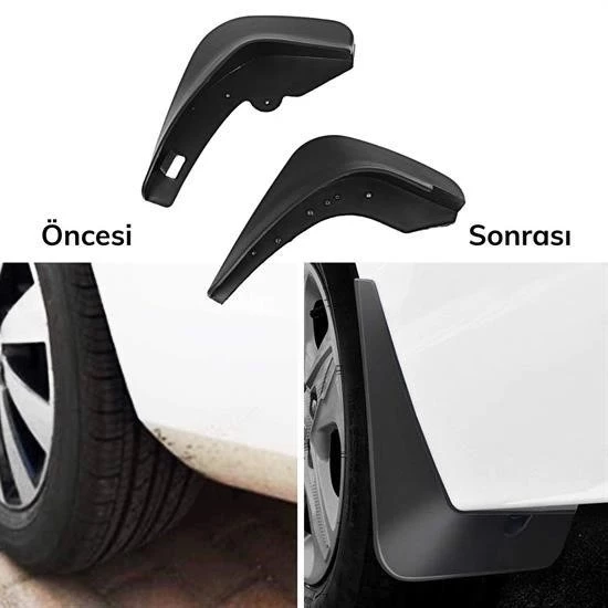 2 Adet Ön Veya Arkaya Uygun Çamur Önleyici Paçalık 32 X19 Cm - 6