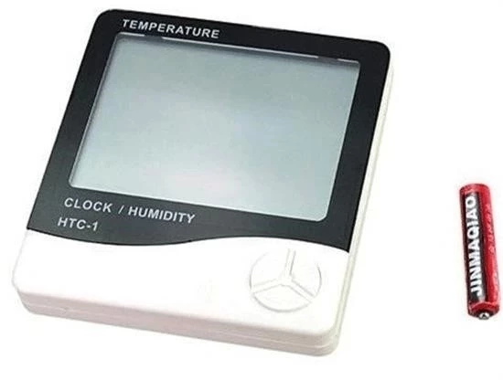 Bebek Odası Masaüstü Dijital Termometre Nem Ölçer Higrometre Saat - 4