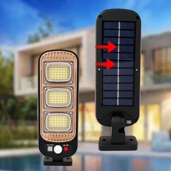 Sensörlü Güneş Enerjisi İle Şarj Olabilen Duvara Monte Solar Aydınlatma  Gl-84069 - 2