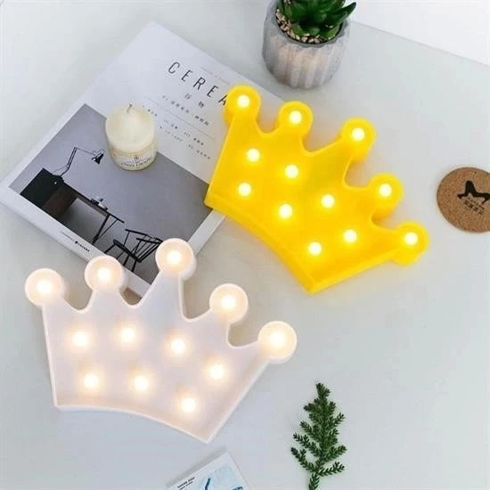3d Dekoratif Pilli Kraliçe Tacı Model Led Masa Ve Gece Lambası - 2