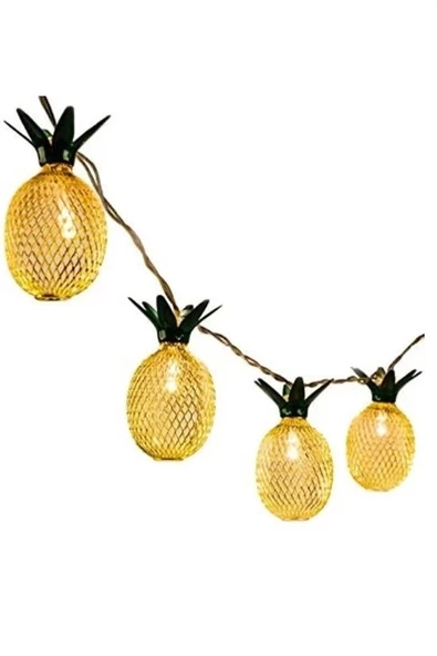 Dekoratif Pilli Pineapple Ananas Pilli Şerit Led Işık (1 Metre) - 5