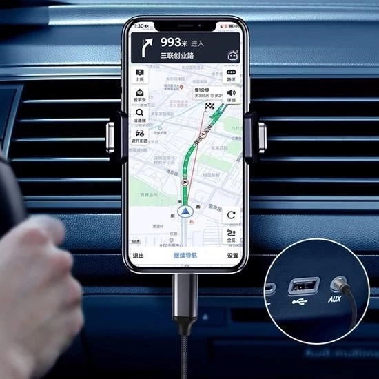 İphone Lightning Aux Araç Dönüştürücü Ses Kablosu 35 Mm Jack Girişli - 2