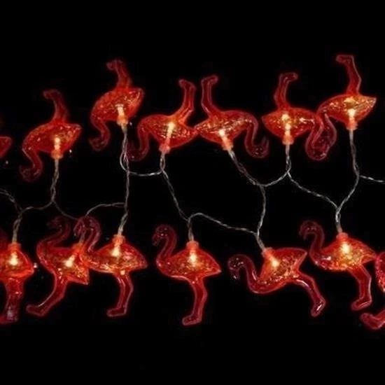 10lu Pilli Led Flamingo Dekoratif Işık Zinciri Aydınlatma 1,5 Mt - 6