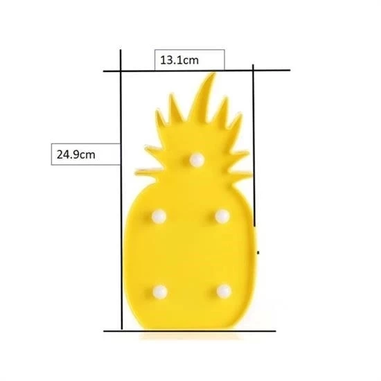 Ananas Şeklinde Ledli Dekoratif Eğlenceli Çocuk Gece Lambası - 6