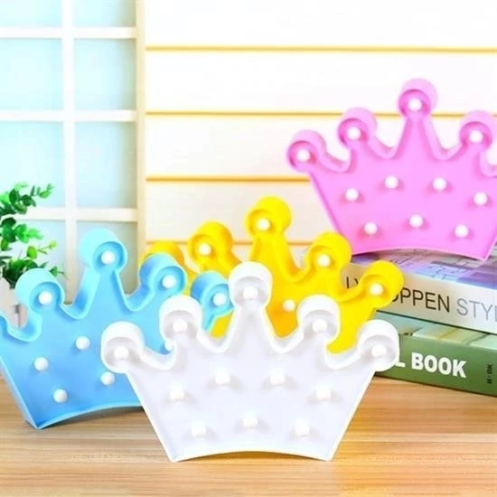 3d Dekoratif Pilli Kraliçe Tacı Model Led Masa Ve Gece Lambası - 3