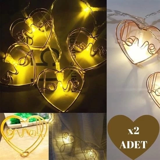 Kalpli Şerit Led Işık Zinciri Aydınlatma Doğum Günü Süs Işığı - 4
