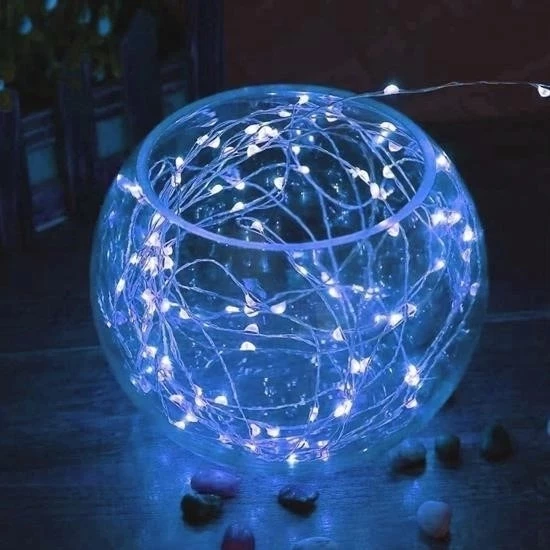 Pilli 5 Metre Dekoratif Peri Led Beyaz Aydınlatma Süsleme Lambası - 2