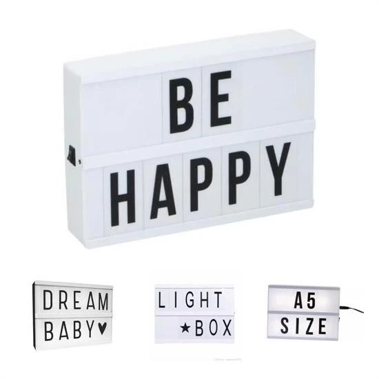 Sinematik Lightbox Dekorasyon Aydınlatma Aksesuarları (a5 Boyut) - 2