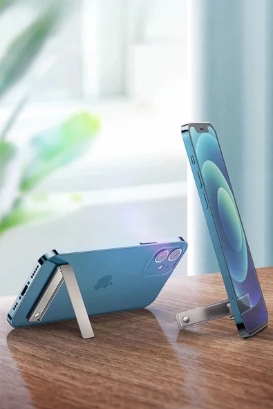 Tüm Telefonlara Uyumlu Kendiliğinden Yapışkanlı Cep Telefon Standı - 8