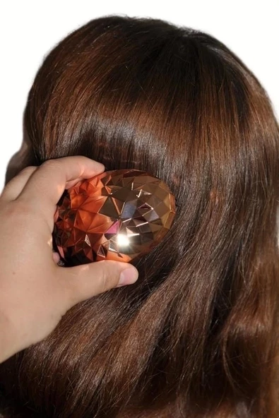 Rose Gold Saç Düzleştirici Tarak Geniş Aralıklı her Saç Tipine Uygun Fırçalı Saç Düzleştiric - 7