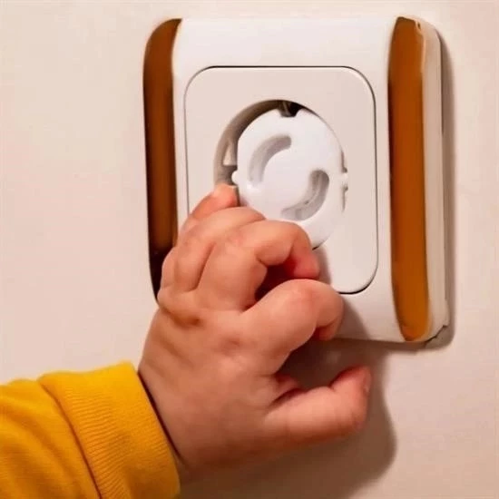 Bebek Çocuk Priz Koruma Kapağı (6 Adet) Çocuk Güvenliği, Priz Muhafazası, Priz Kapatıcı - 3
